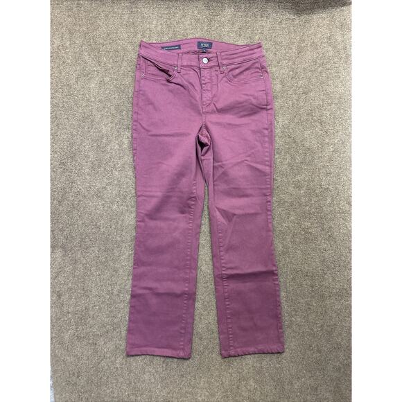 NYDJ Denim - NYDJ Marilyn Straight Women's Jeans Size 6 High Rise Purple Denim